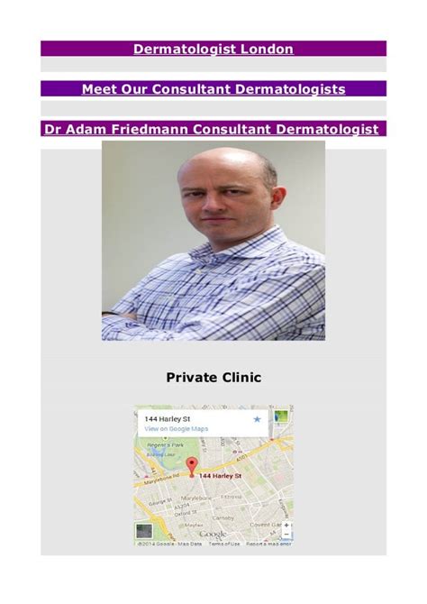 Dermatologist London .